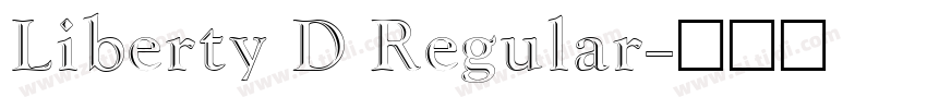 Liberty D Regular字体转换